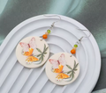 New Fashion 3D Printed Acrylic Butterfly Earrings for Women