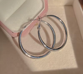 New Fashion 316L Stainless Steel Big Circle Hoop Earrings for Women