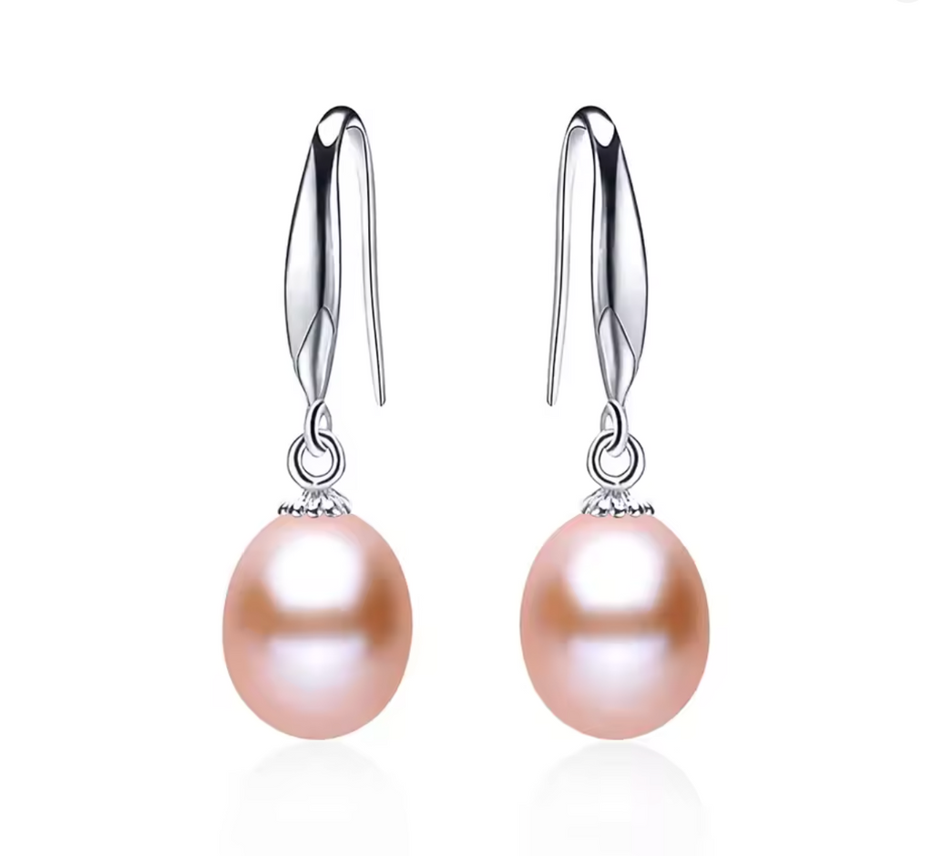 New Arrivals Natural Freshwater Cultured Pearl Drop Earrings for Women