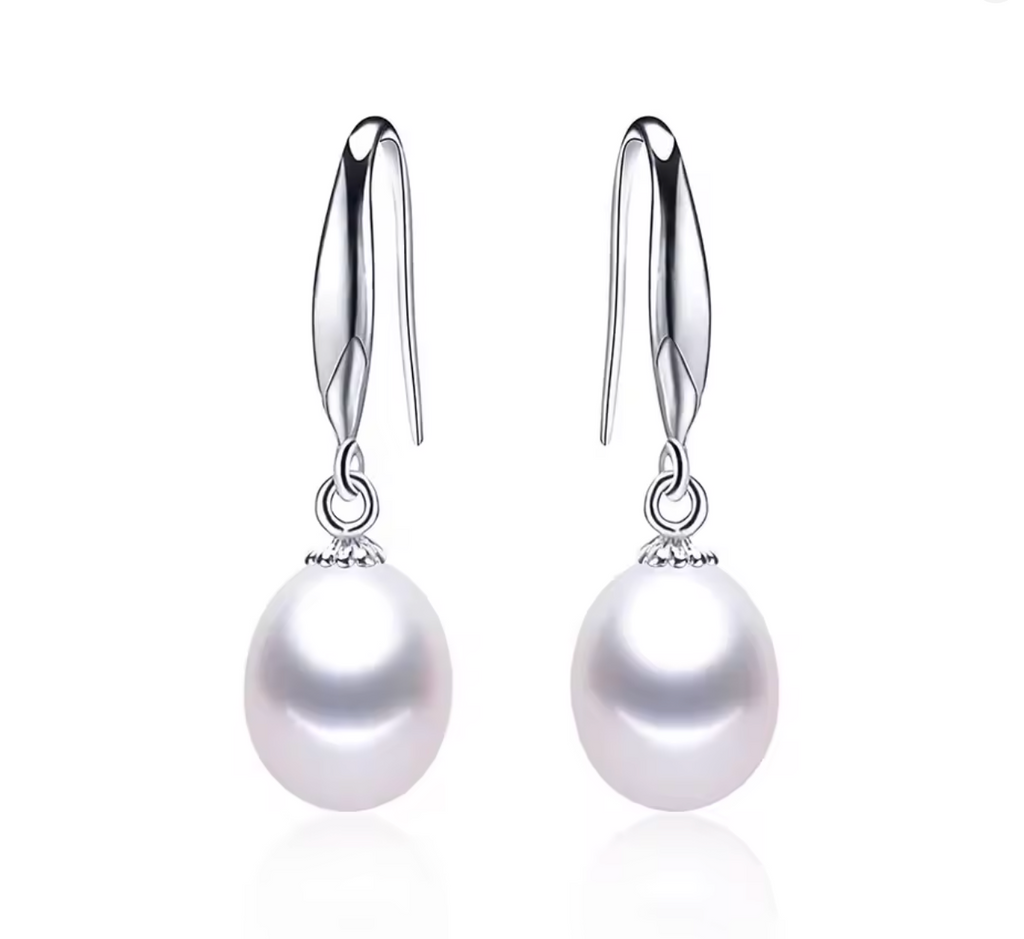 New Arrivals Natural Freshwater Cultured Pearl Drop Earrings for Women